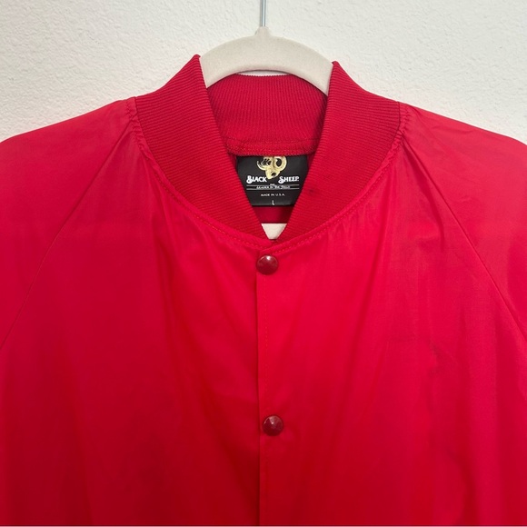 Vintage 80's Justin Nylon Jacket Coat Stagecoach Snap Front Western Size Large - Picture 4 of 16